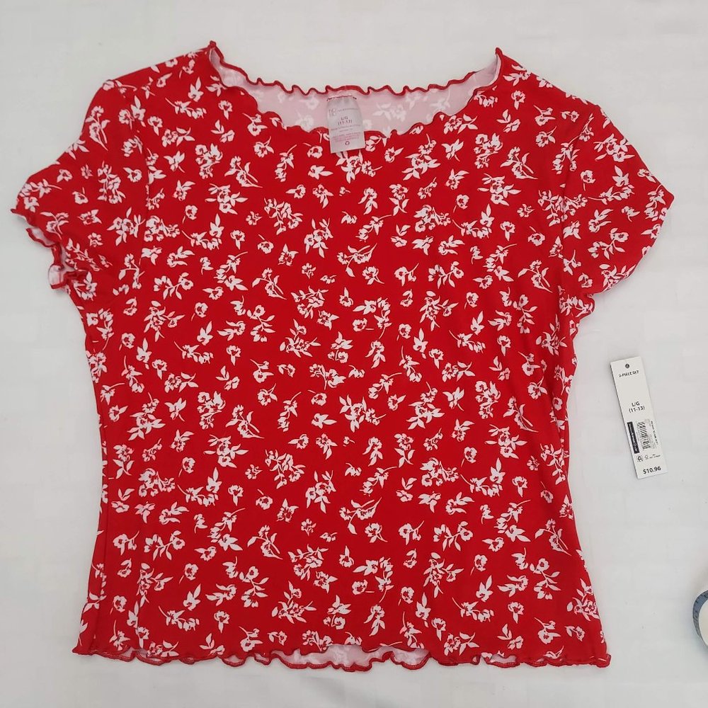 No Boundaries Buttery Stretch Floral Blouse - NWT